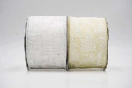 Ruban en fil de fer de Noël avec rennes de la forêt nordique_KF9638.KF9639 (2)